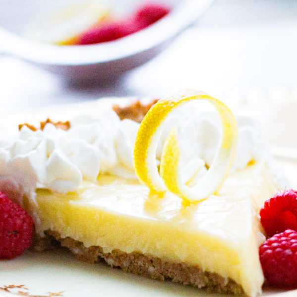 Lemon Tart with Pecan Graham Cracker Crust
