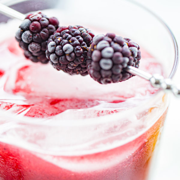 Blackberry-Cherry Sidecar Cocktail