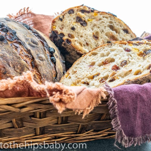 Dried Fruit & Nut Sourdough Bread Straight to the Hips, Baby