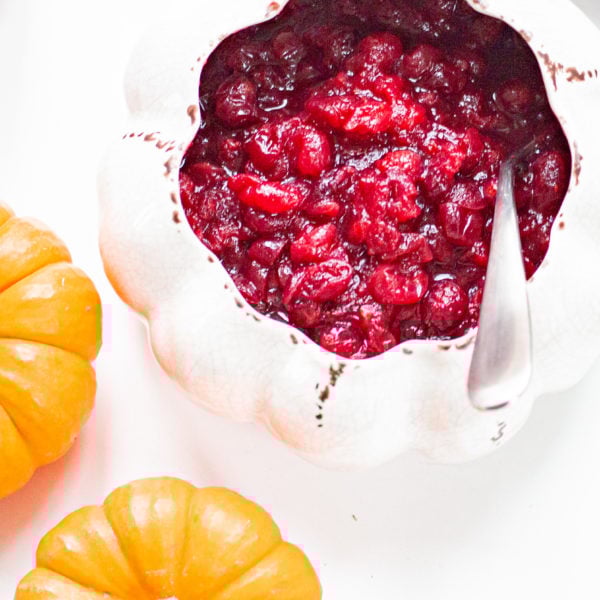 New England Orange Cranberry Sauce with Maple Syrup